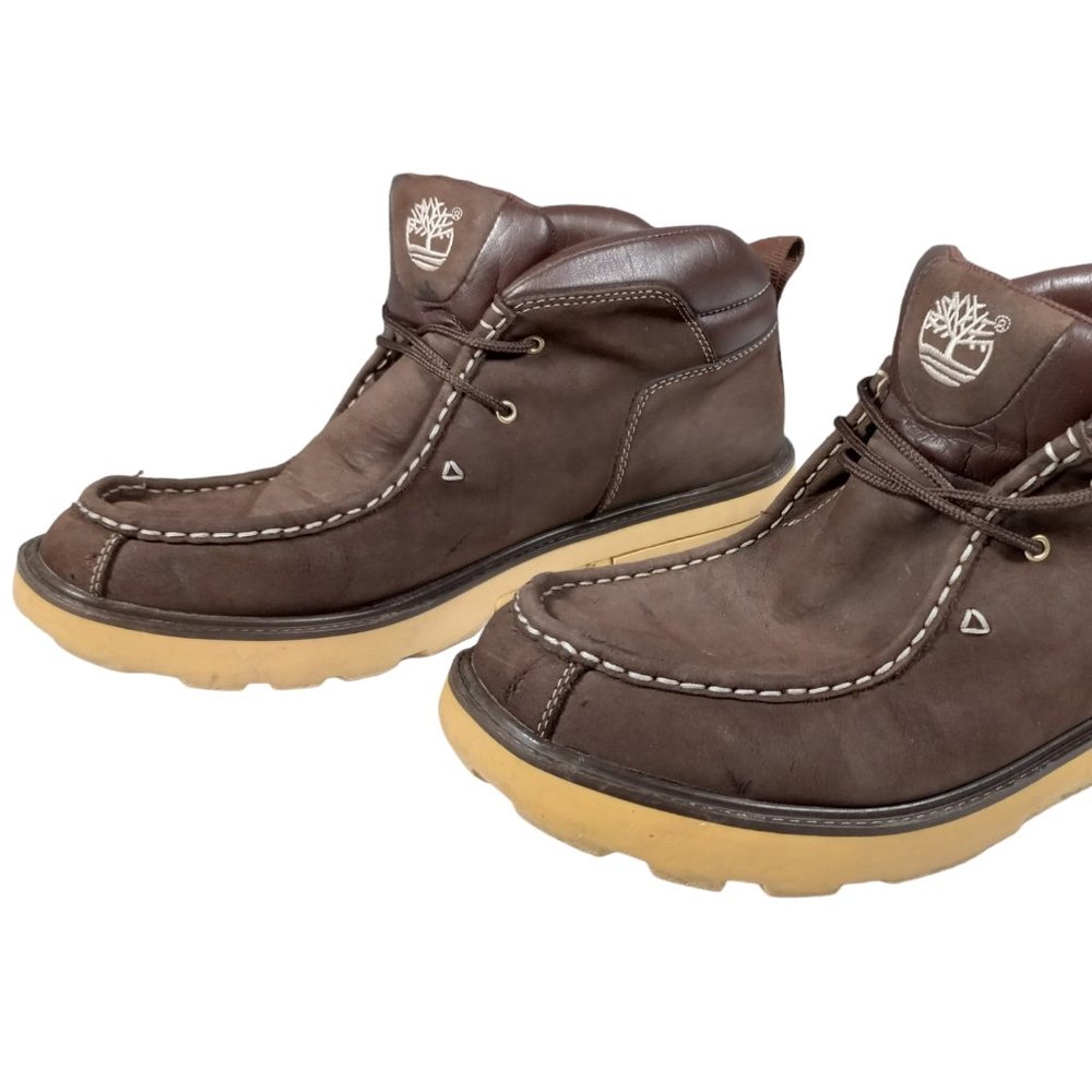 Timberland Rugged Street Chukka Low Boots Leather Men's Size 11.5M 98529 Moc Toe